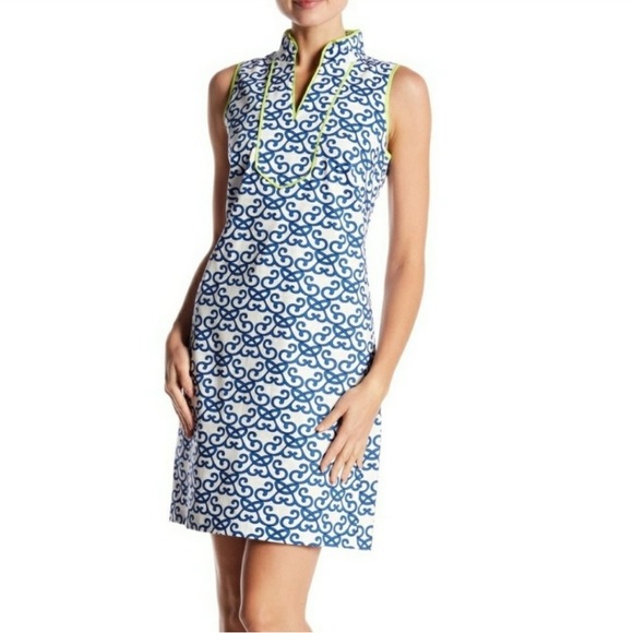 Vince Camuto Dresses & Skirts - Blue and White Sleeveless Dress
